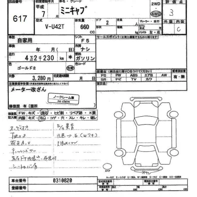 Mitsubishi MINICAB TRUCK  с аукциона в Японии