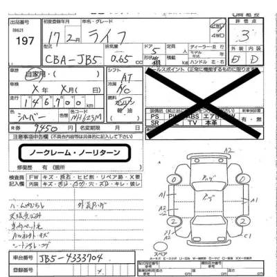 Honda LIFE  с аукциона в Японии