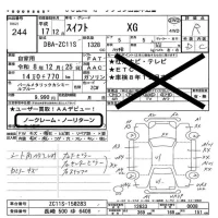 Suzuki SWIFT лот № 244 оценка R  с аукциона в Японии 5
