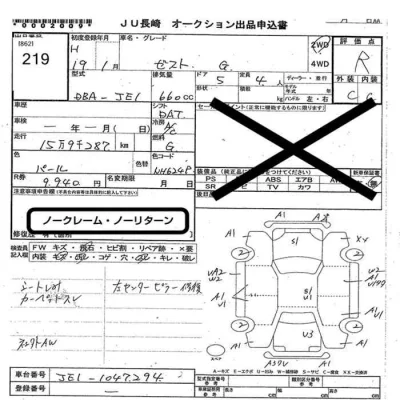 Honda ZEST  с аукциона в Японии