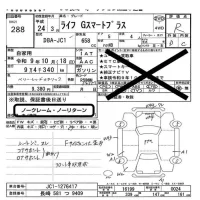 Honda LIFE лот № 288 оценка R  с аукциона в Японии 5
