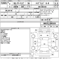 Toyota COROLLA TOURING лот № 72005 оценка 3.5  с аукциона в Японии 2