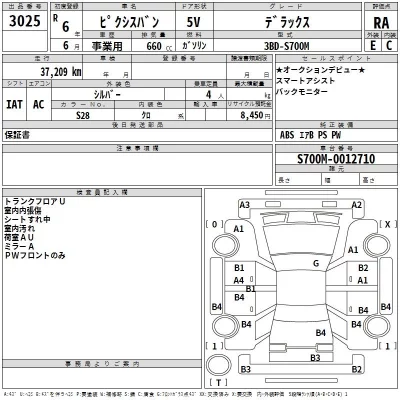 Toyota PIXIS VAN  с аукциона в Японии