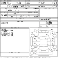 Toyota MARK II лот № 4020 оценка 3.5  с аукциона в Японии 2