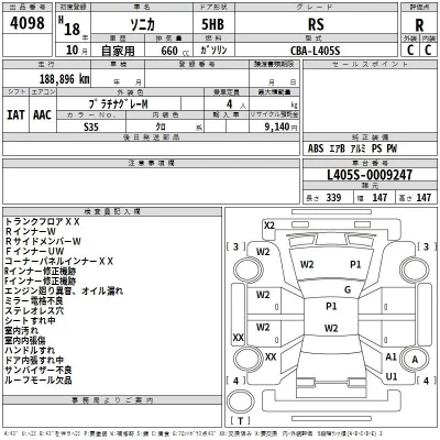 Daihatsu SONICA  с аукциона в Японии
