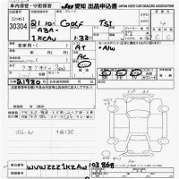 Volkswagen GOLF лот № 30304 оценка 4  с аукциона в Японии 9