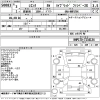 Toyota SIENTA лот № 50083 оценка 3.5  с аукциона в Японии 2