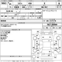Nissan SYLPHY лот № 9063 оценка R  с аукциона в Японии 2