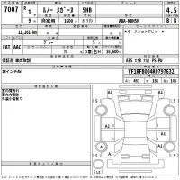 Renault MEGANE лот № 7007 оценка 4.5  с аукциона в Японии 2
