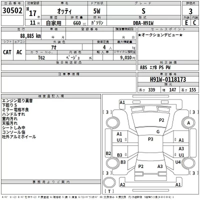 Nissan OTTI  с аукциона в Японии