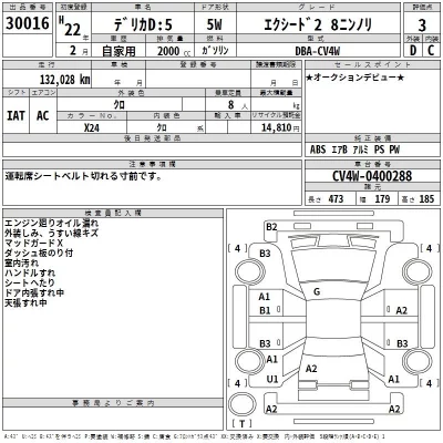 Mitsubishi DELICA D5  с аукциона в Японии