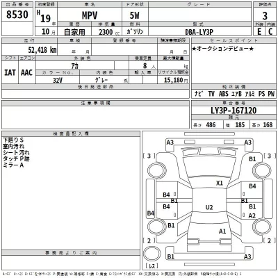 Mazda MPV  с аукциона в Японии