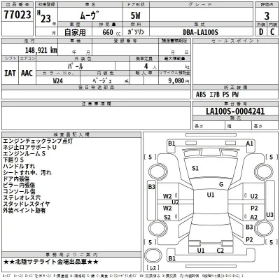 Daihatsu MOVE  с аукциона в Японии