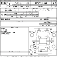 Subaru FORESTER лот № 8081 оценка 3.5  с аукциона в Японии 2
