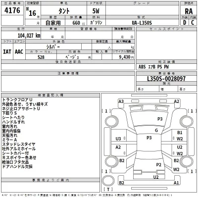 Daihatsu TANTO  с аукциона в Японии