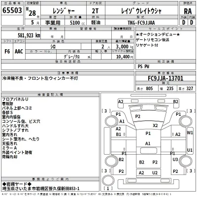 Hino RANGER  с аукциона в Японии