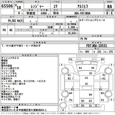 Hino RANGER  с аукциона в Японии