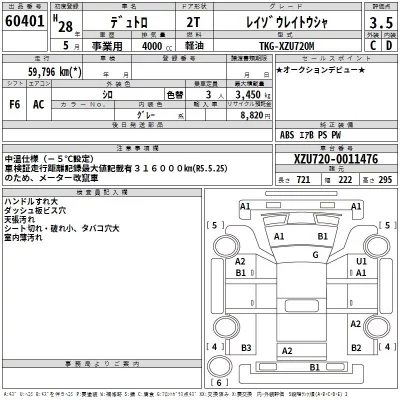 Hino DUTRO  с аукциона в Японии