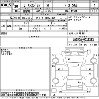 Toyota PIXIS JOY лот № 83015 оценка 4  с аукциона в Японии 2