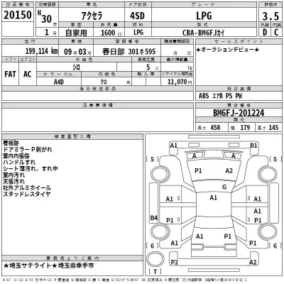 Mazda AXELA  с аукциона в Японии