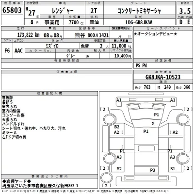 Hino RANGER  с аукциона в Японии