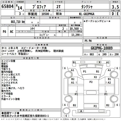 Hino PROFIA  с аукциона в Японии
