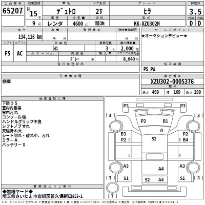 Hino DUTRO  с аукциона в Японии