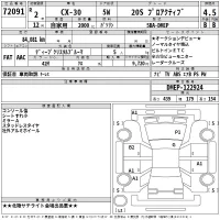 Mazda CX-30 лот № 72091 оценка 4.5  с аукциона в Японии 2