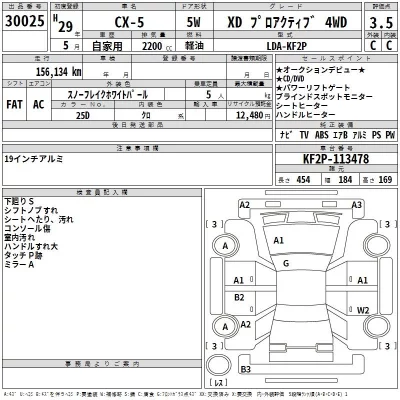 Mazda CX-5  с аукциона в Японии