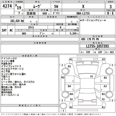 Daihatsu MOVE  с аукциона в Японии