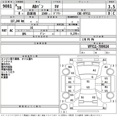 Nissan AD  с аукциона в Японии
