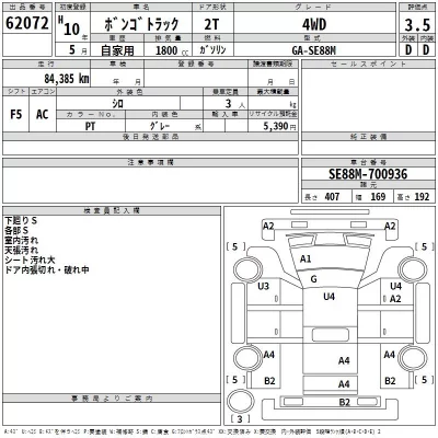 Mazda BONGO  с аукциона в Японии