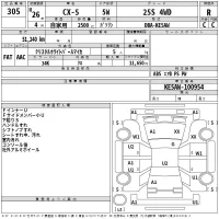 Mazda CX-5 лот № 305 оценка R  с аукциона в Японии 2