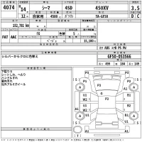 Nissan CIMA лот № 4074 оценка 3.5  с аукциона в Японии 2