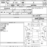 Toyota VITZ лот № 7026 оценка 3.5  с аукциона в Японии 2