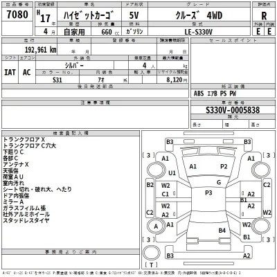 Daihatsu HIJET VAN  с аукциона в Японии