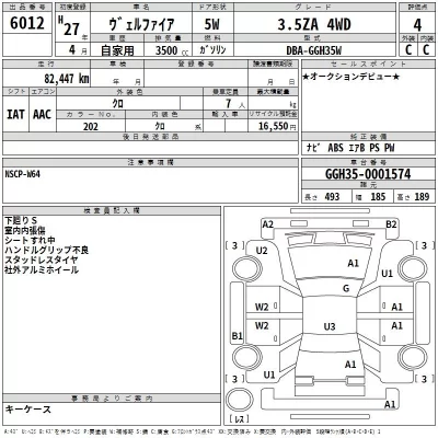 Toyota VELLFIRE  с аукциона в Японии