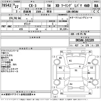 Mazda CX-3 лот № 78542 оценка RA  с аукциона в Японии 2