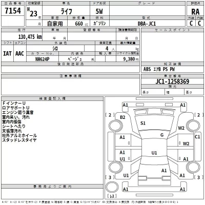 Honda LIFE  с аукциона в Японии