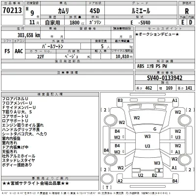 Toyota CAMRY  с аукциона в Японии