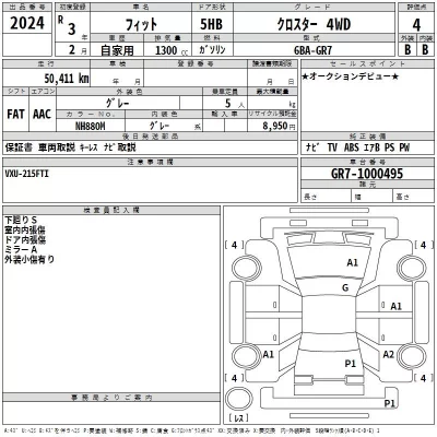 Honda FIT  с аукциона в Японии