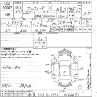 Toyota ALPHARD лот № 30007 оценка 3.5  с аукциона в Японии 10