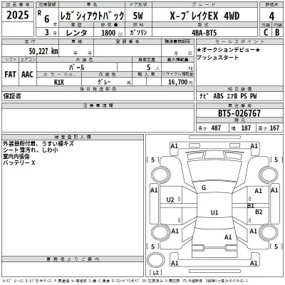 Subaru LEGACY OUTBACK  с аукциона в Японии