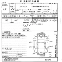 Suzuki SPACIA лот № 60035 оценка 3.5  с аукциона в Японии 10