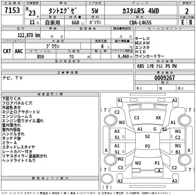 Daihatsu TANTO EXE  с аукциона в Японии