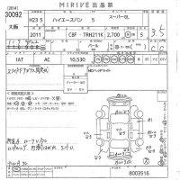 Toyota HIACE VAN лот № 30092 оценка 3.5  с аукциона в Японии 10