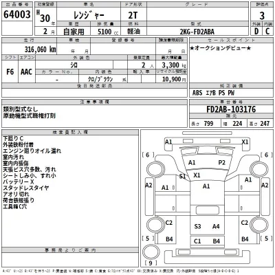 Hino RANGER  с аукциона в Японии