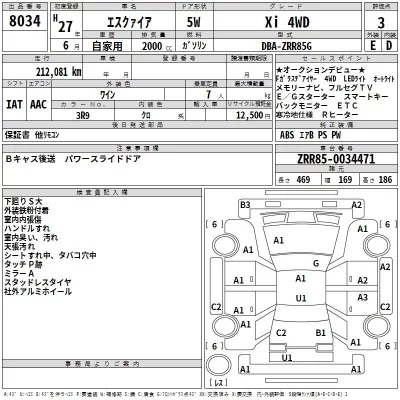 Toyota ESQUIRE  с аукциона в Японии