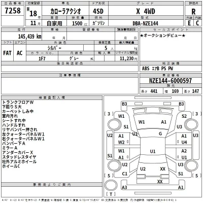 Toyota COROLLA AXIO  с аукциона в Японии