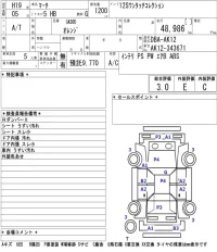 Nissan MARCH лот № 4084 оценка 3  с аукциона в Японии 5